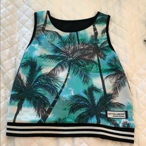 tropical pattern tank top